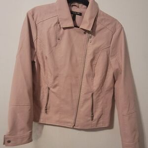 Baccini Women's Blush Leather Jacket